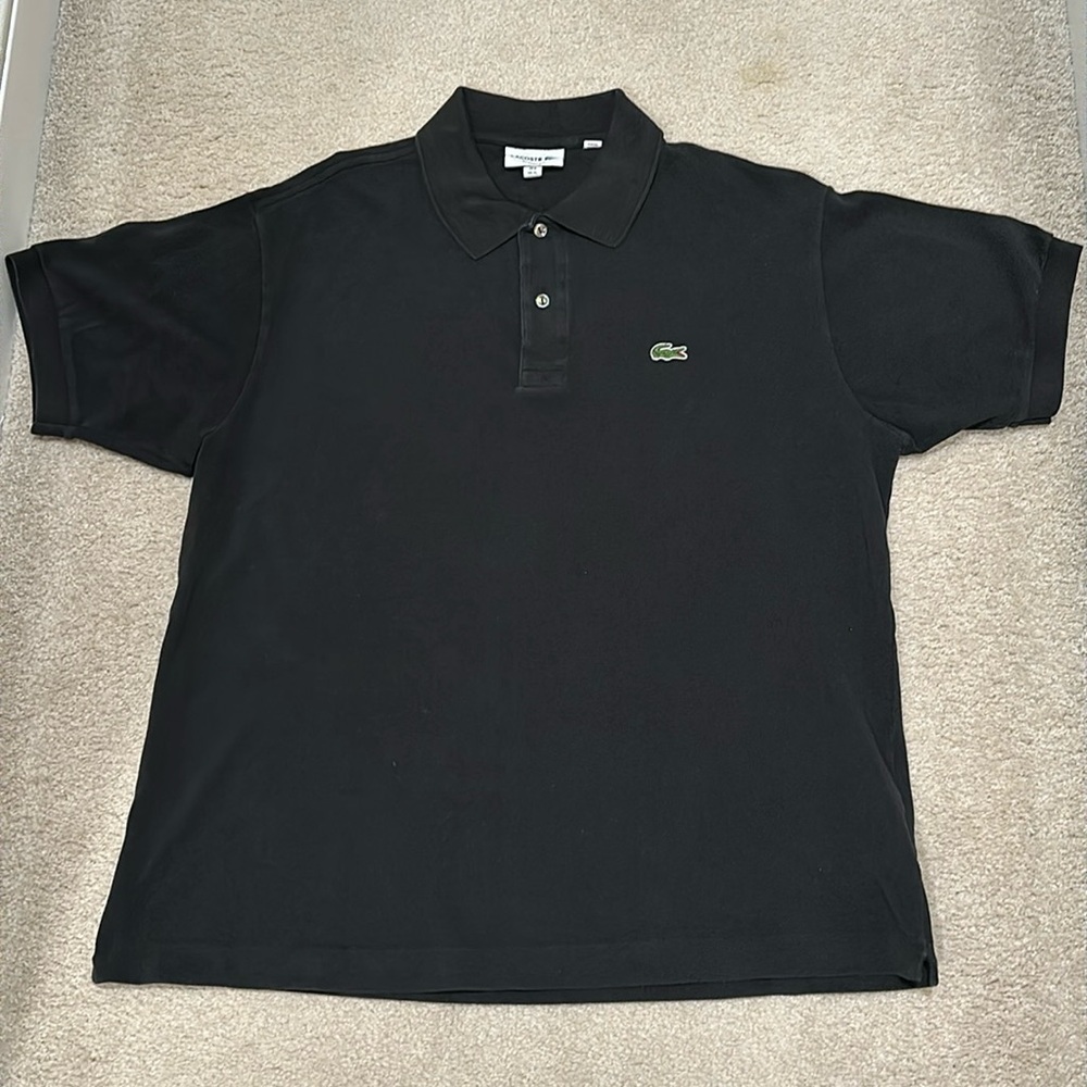 Black Lacoste men’s polo shirt